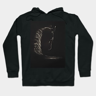 Majestic horse black Hoodie